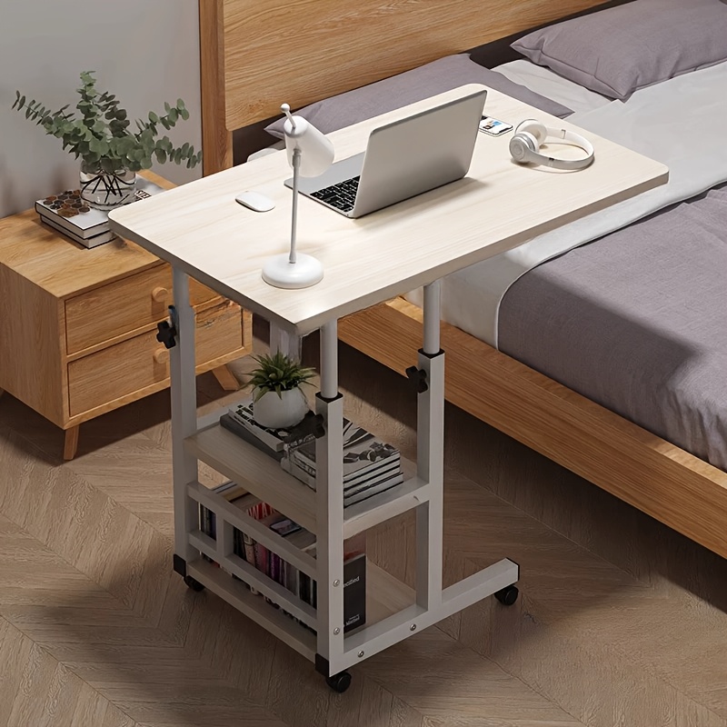 Desk Setup Maker - [Mobile Laptop Table] Height-Adjustable Mobile Laptop