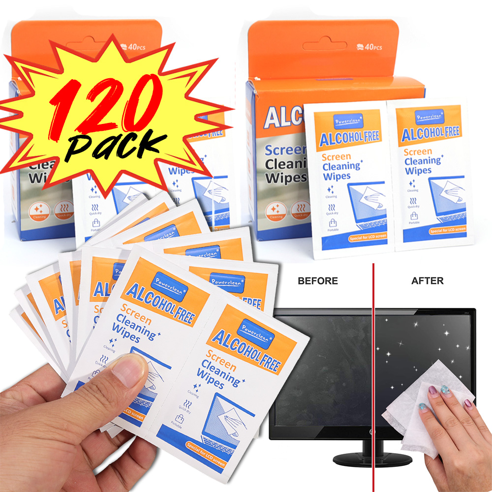 Monitor Cleaning Kit - 10-120Pcs of Disposable Portable LCD Screen
