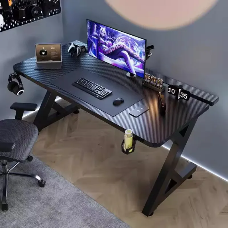 Desk Setup Art - Q Minimalist Black Computer Desks Design