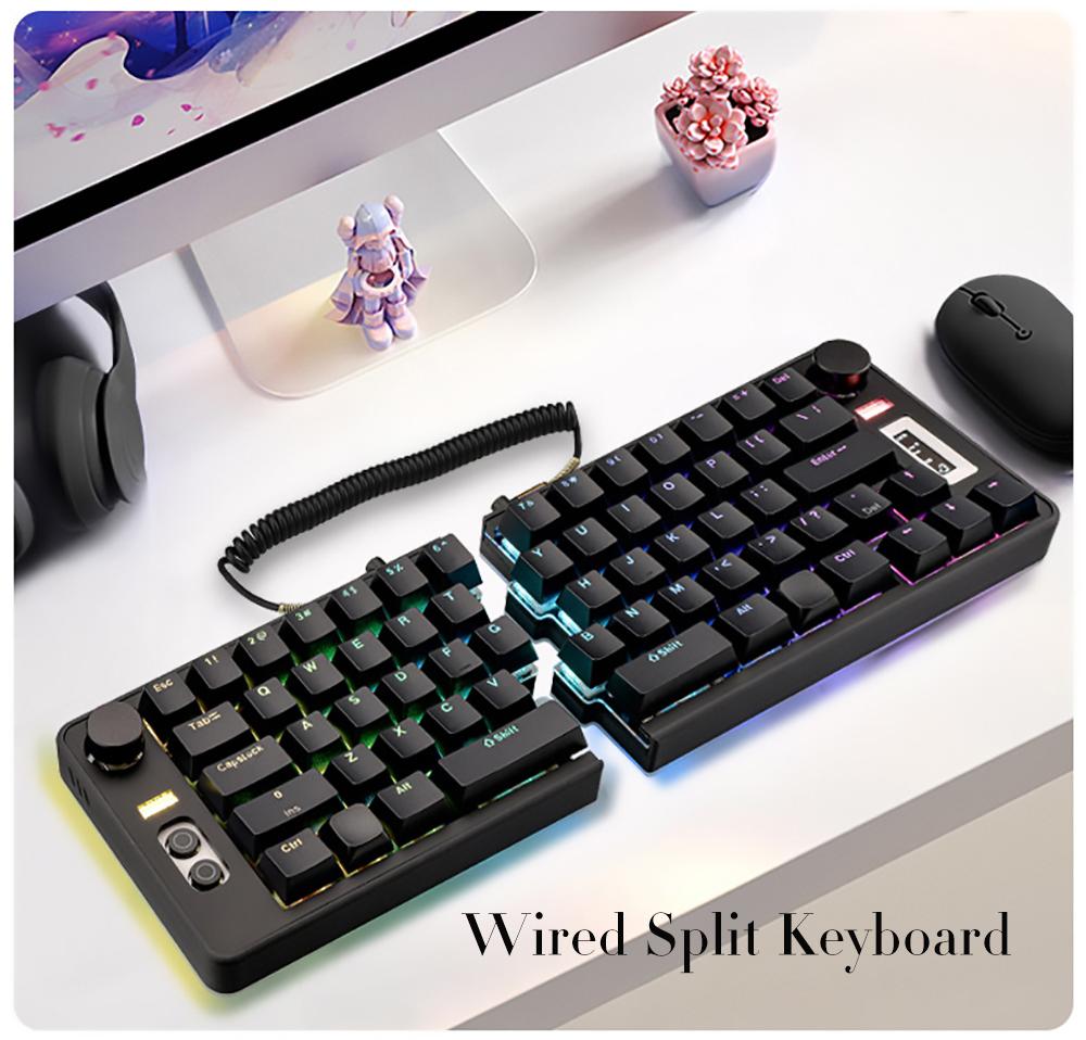 Desk Setup Programmer - Programmable Ergonomic Split Keyboard One-Handed Mechanical