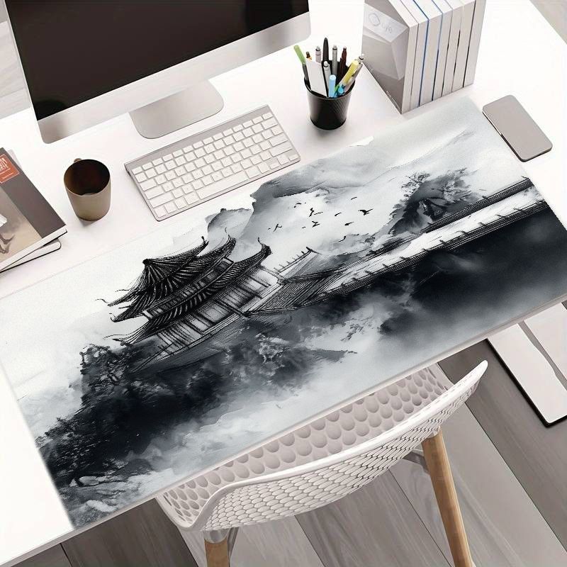 Desk Setup Art - Whimsical Iron Art Mouse Pad Cloud