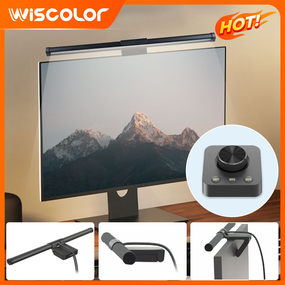 Desk Setup Pc - RGB Light Bar Monitor Setup Decoration