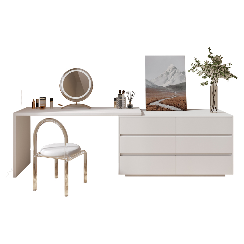 Desk Vanity Setup - xx-Dresser,Multi-purpose Flat L Shape Home Office