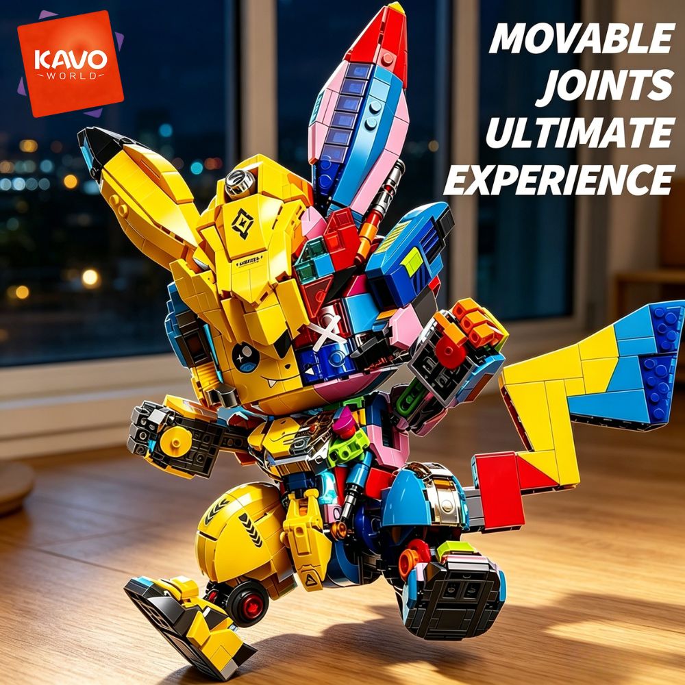 Desk Setup Dorm - KAVOWORLD 1505PCS Mechanical Mouse Mecha Building