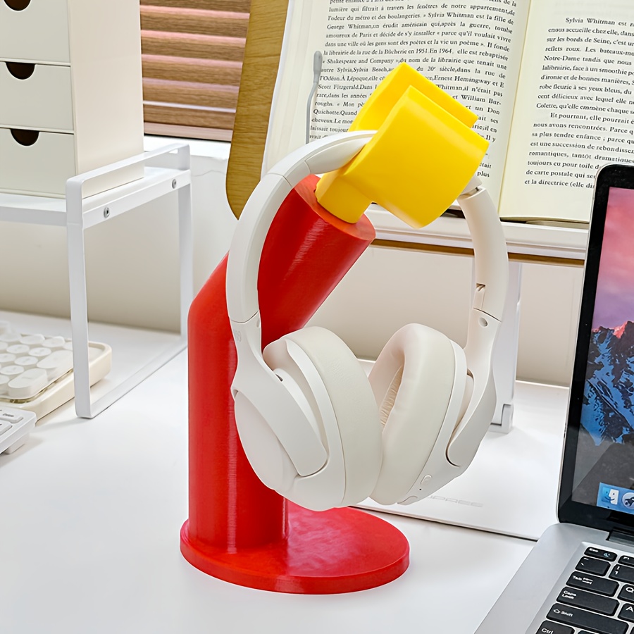 Desk Setup Headphone Stand - Creative Headphone Stand & Desk Shelf