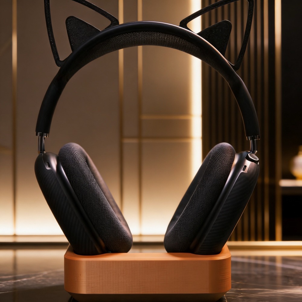 Desk Setup Headphone Stand - Headphone Sleep Compartment Customied for AirPods