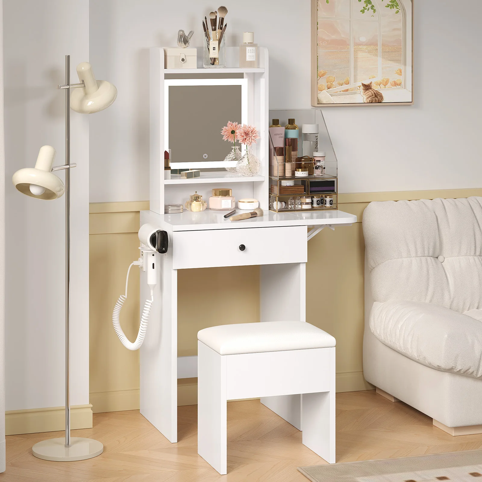 Desk Vanity Setup - #Makeup Desk With Drawers Bedroom Set