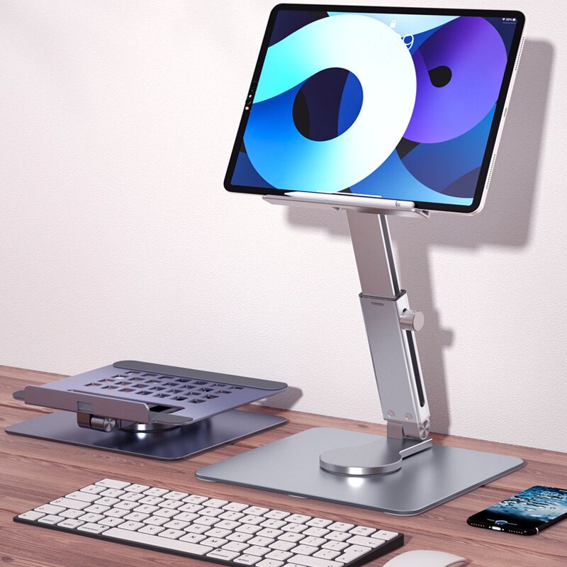 Aluminum Tablet Stand 360°Rota - Desk Setup Riser 评论和价格