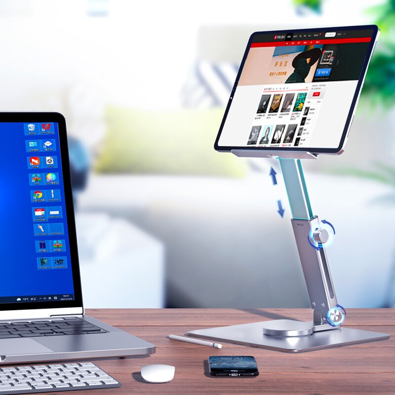 Aluminum Tablet Stand 360°Rota - Desk Setup Riser 评论和价格