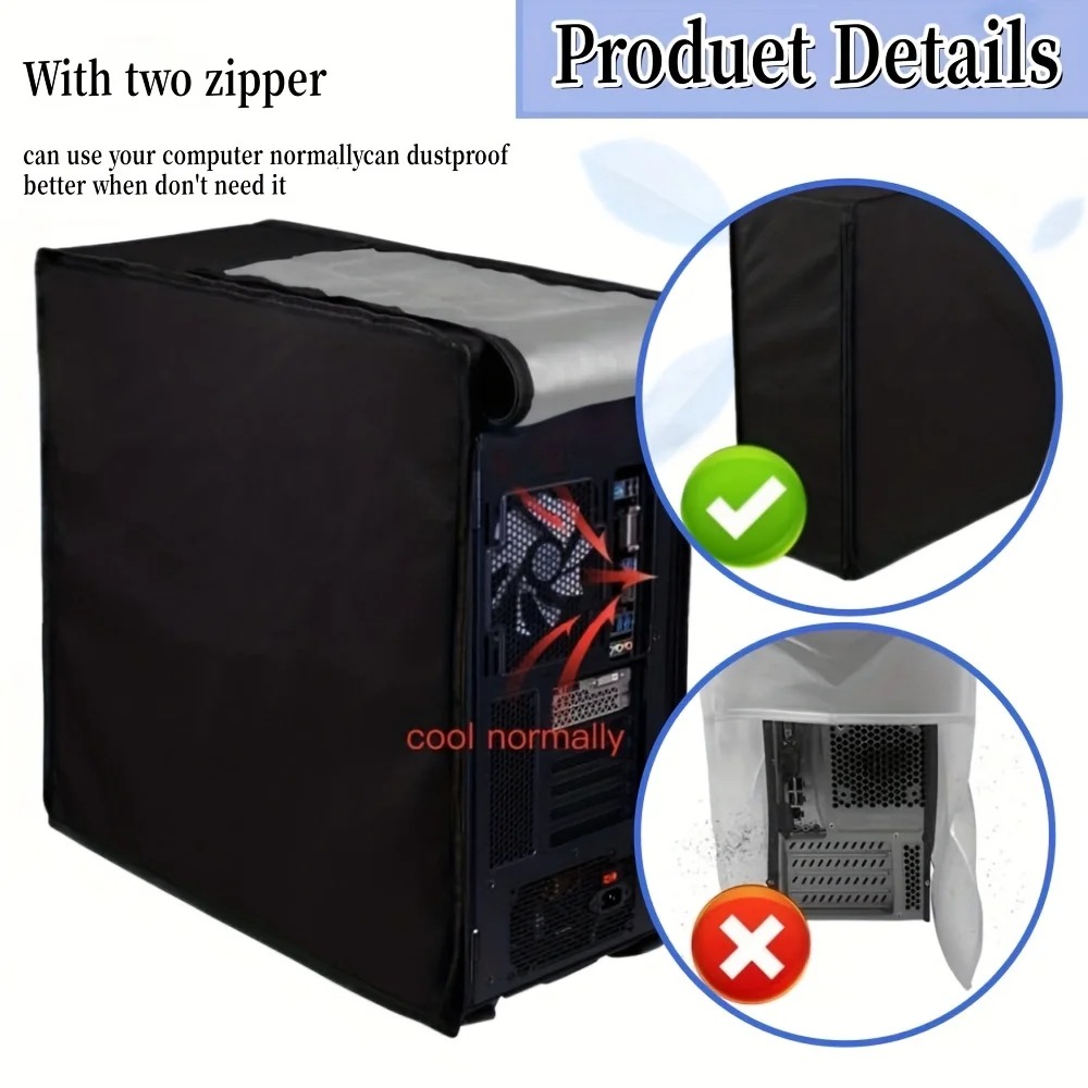 Desktop CPU Case Dust Cover wi - Desk Setup Pc 评论和价格