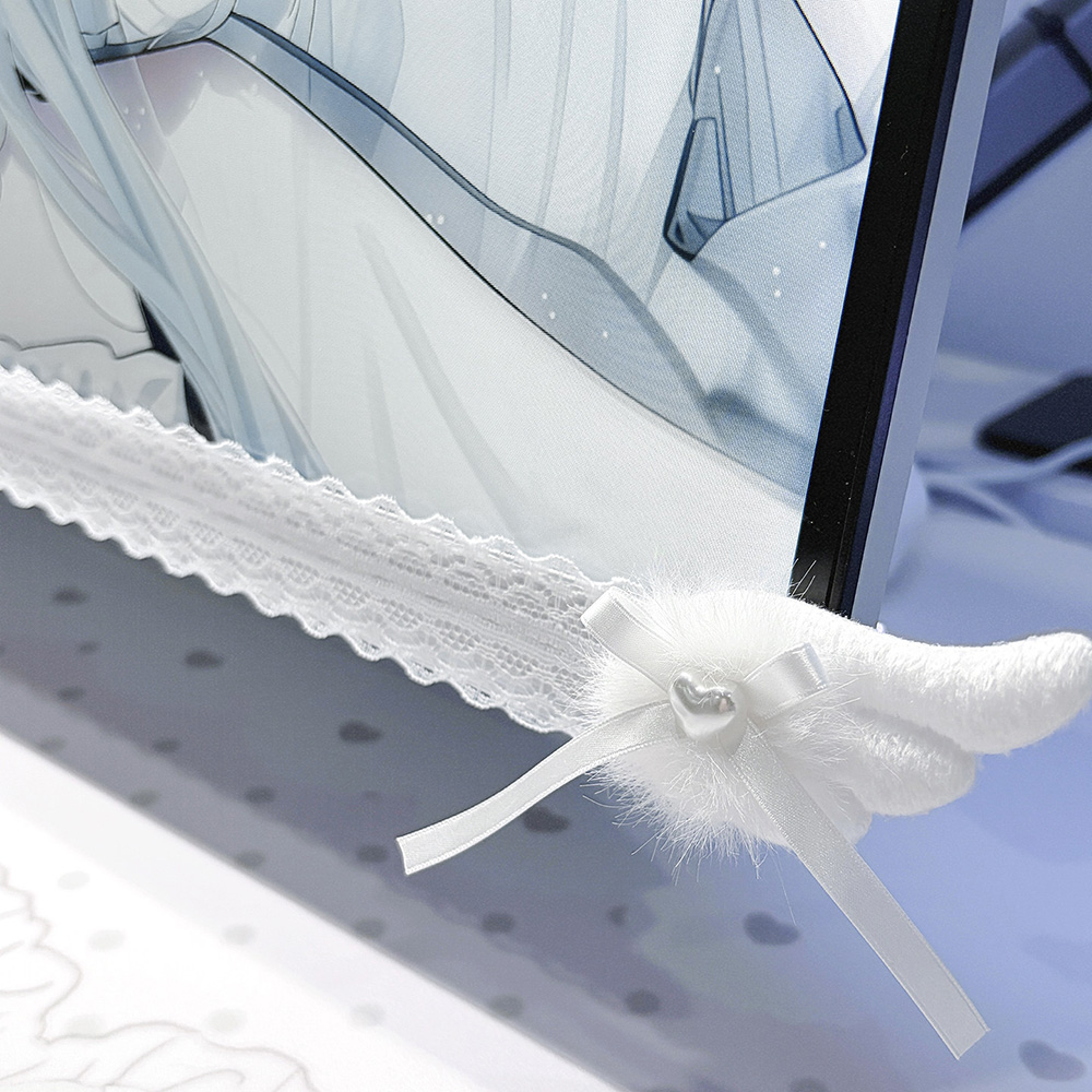 New Screen Decor White Lace Mo - Desk Setup Pc 评论和价格