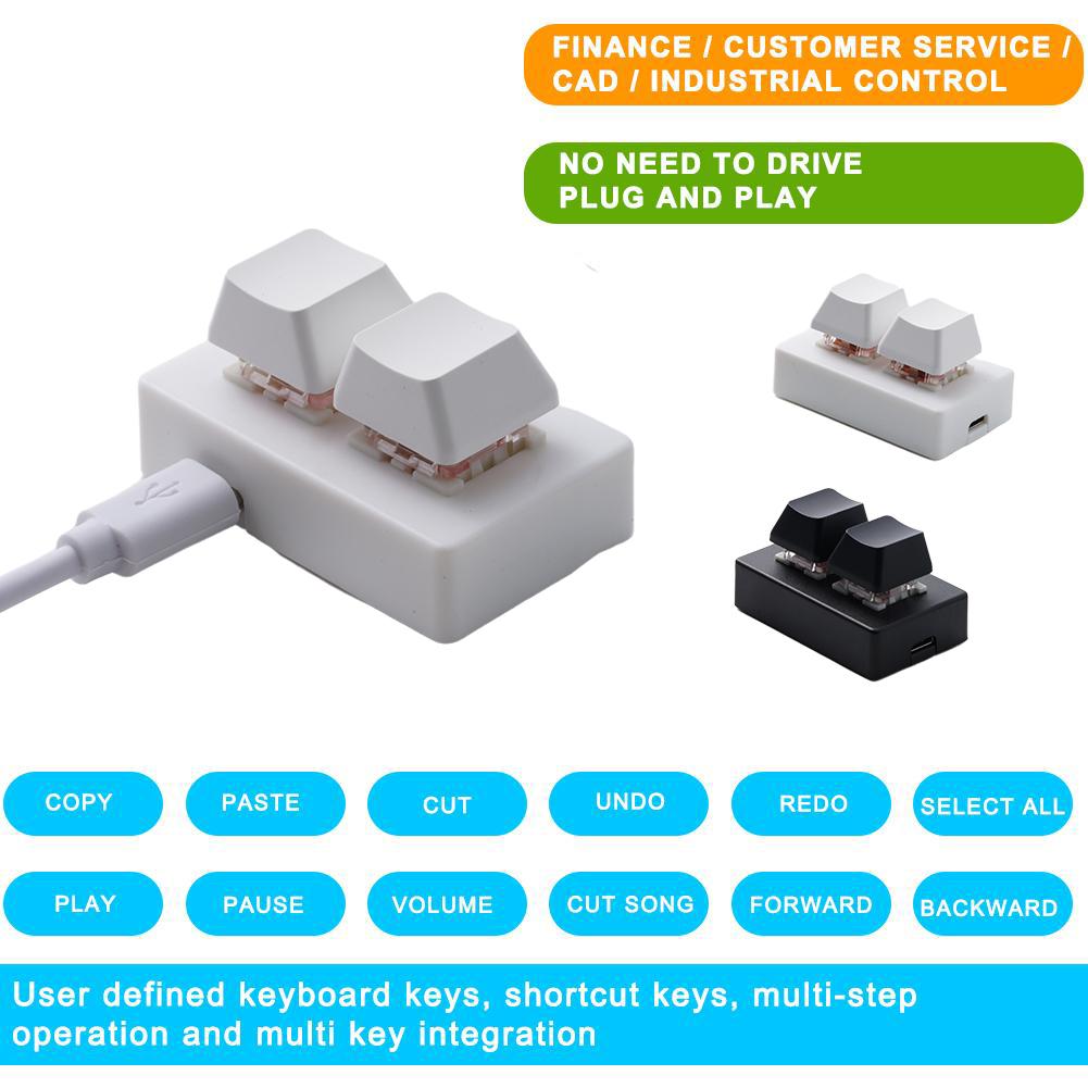 2 Keys USB Custom Programmable - Desk Setup Programmer 评论和价格