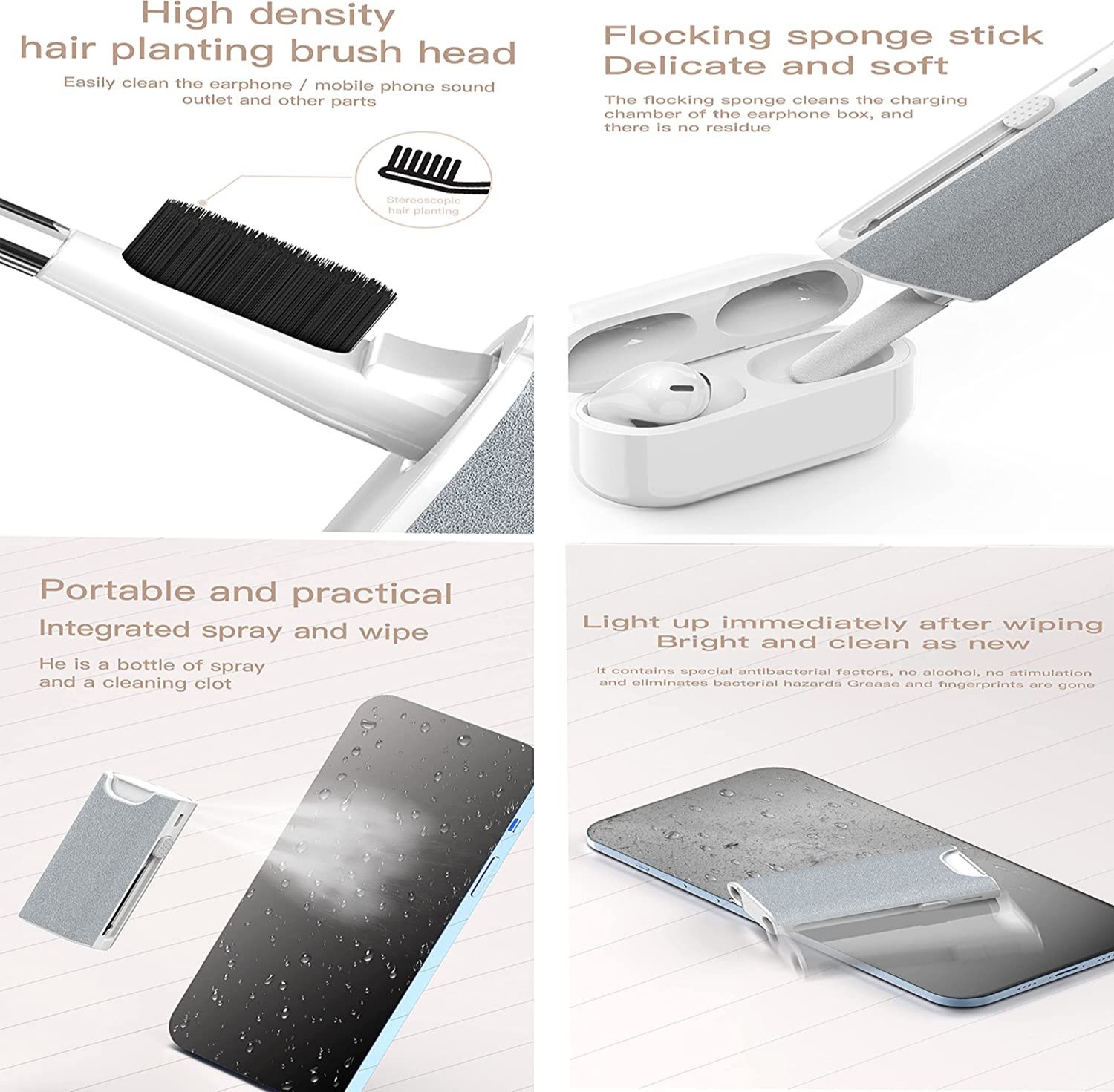 5 in 1 Earphone Cleaner Brush  - Monitor Cleaning Kit 评论和价格