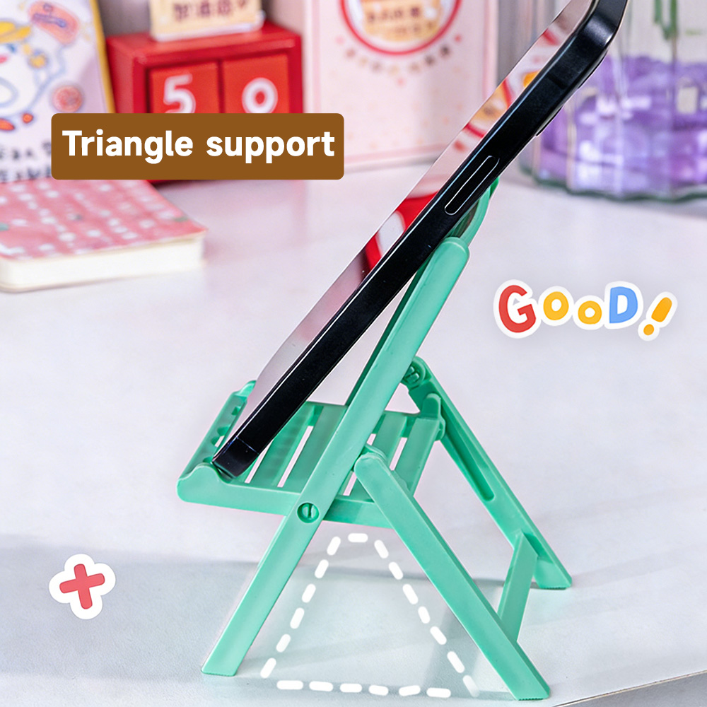 Mini Folding Chair Phone Stand - Desk Setup Dorm 评论和价格