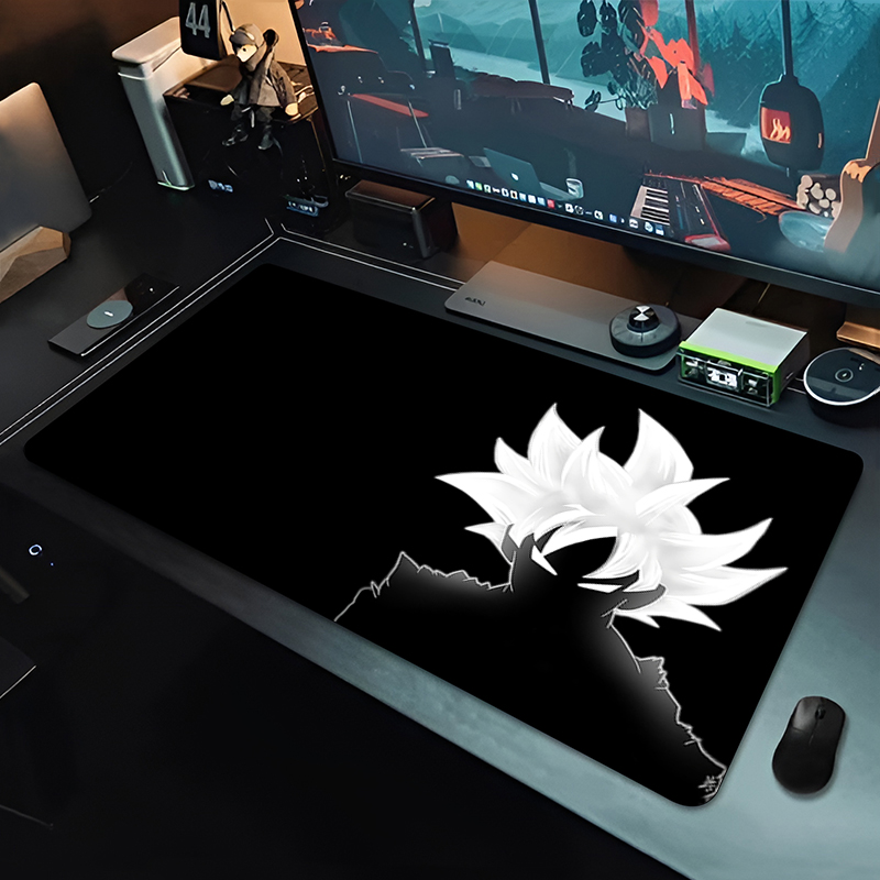DBZ Black Anime Mouse Pad Drag - Desk Setup Rug 评论和价格