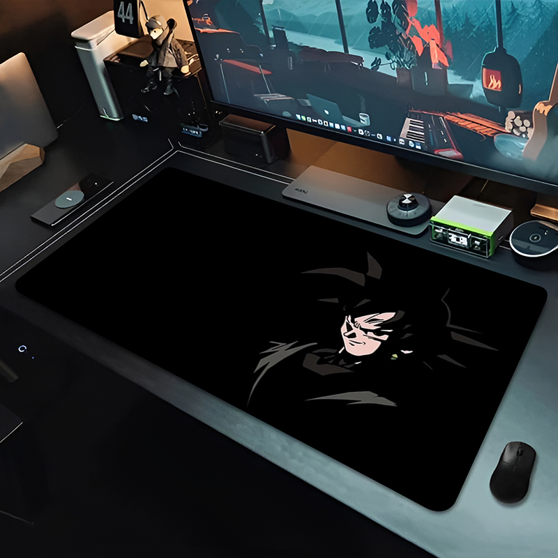DBZ Black Anime Mouse Pad Drag - Desk Setup Rug 评论和价格