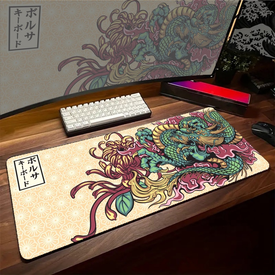 Black Desk Mousepad ONI Large  - Desk Setup Art 评论和价格