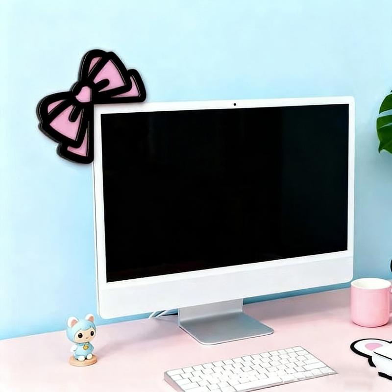 New 1/2Pcs Wooden Bowknot PC A - Desk Setup Pc 评论和价格
