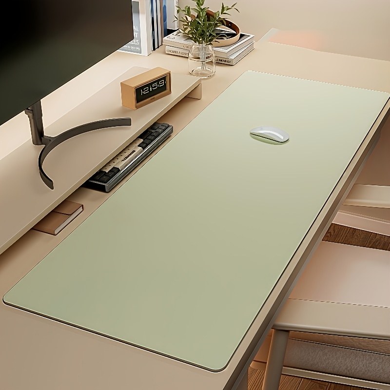 1pc Large Faux Leather Mouse P - Desk Setup Rug 评论和价格