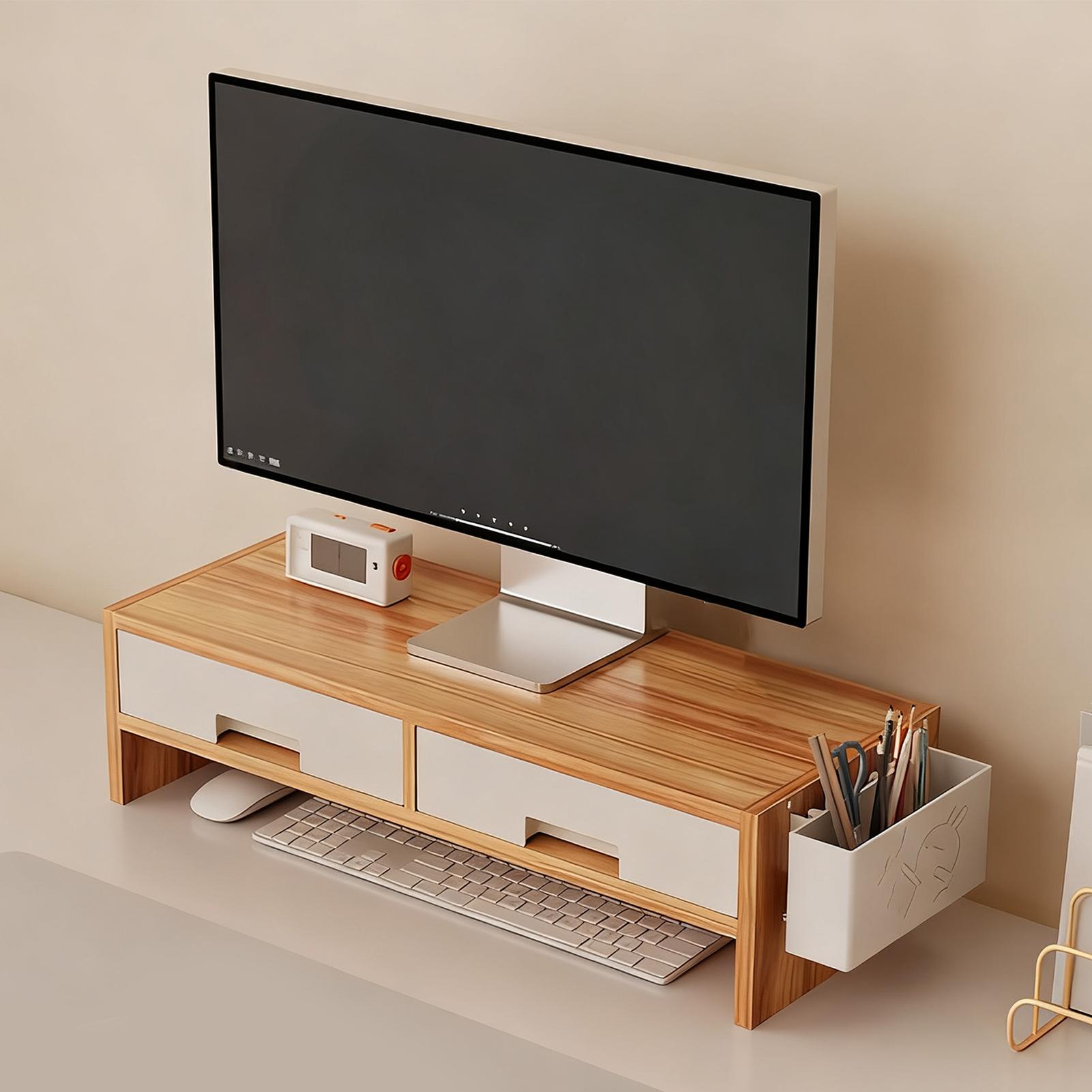 Desk Monitor Stand Riser Doubl - Desk Setup Riser 评论和价格