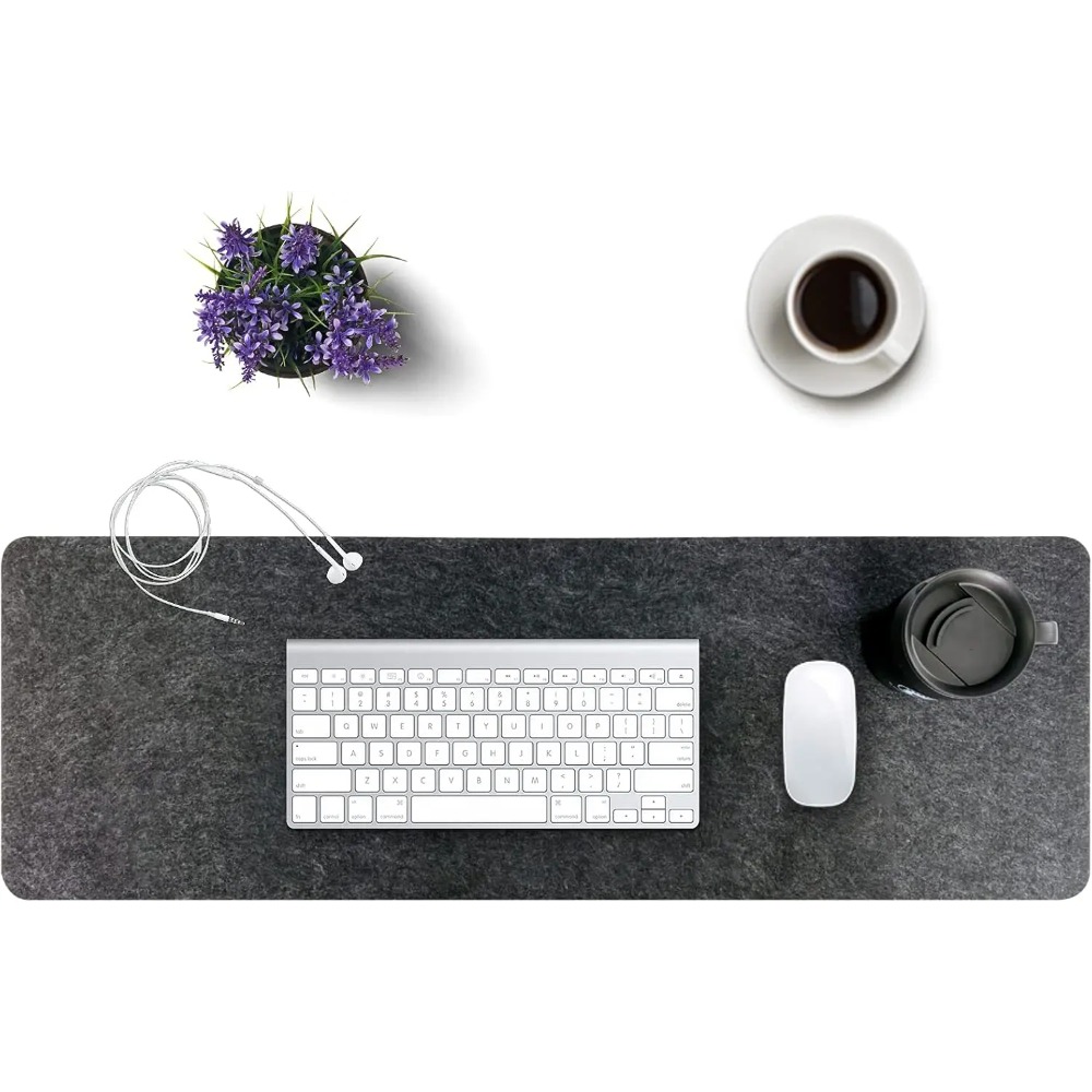 Felt Desk Mat Computer Mat for - Desk Setup Rug 评论和价格