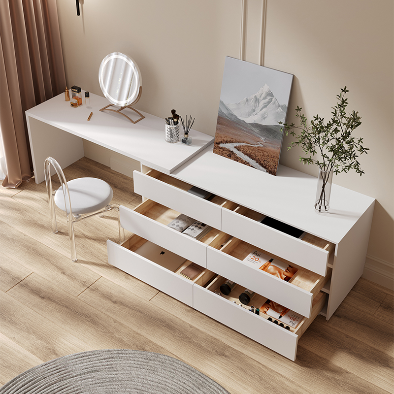 Dresser,Multi-purpose Flat L S - Desk Vanity Setup 评论和价格