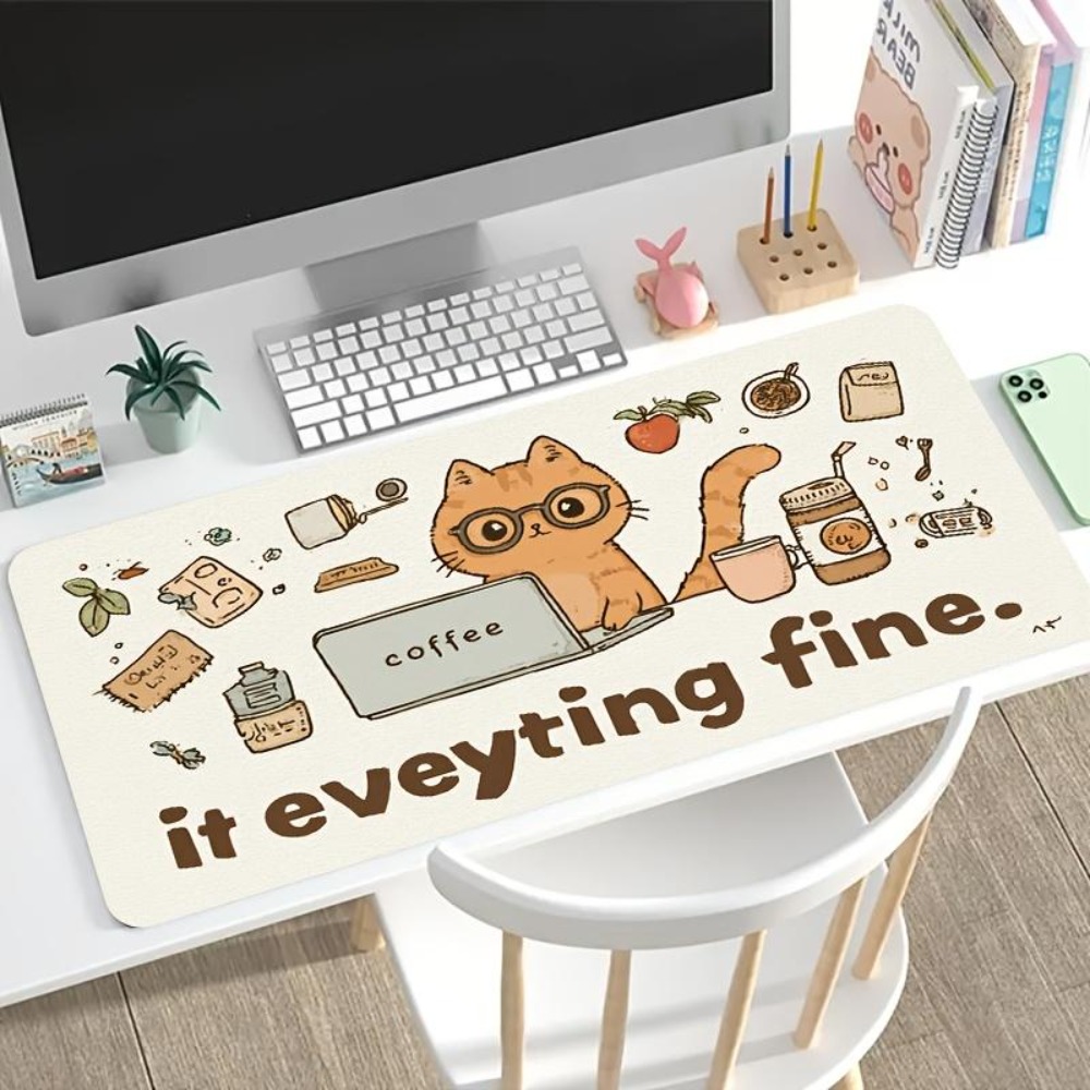 Hand-drawn patterns, an orange - Desk Setup Art 评论和价格
