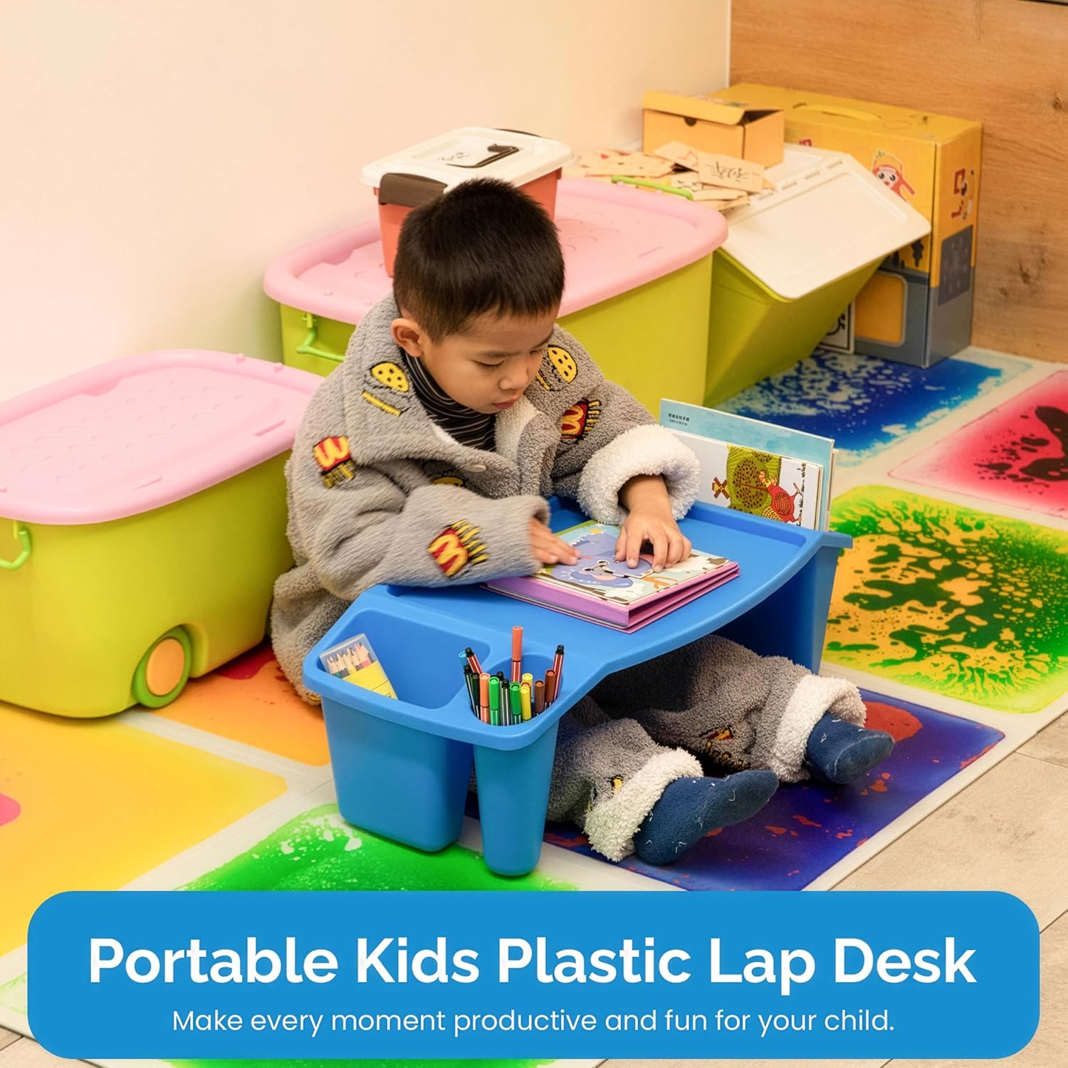 Set of 3 Portable Lap Desks wi - Desk Setup Art 评论和价格