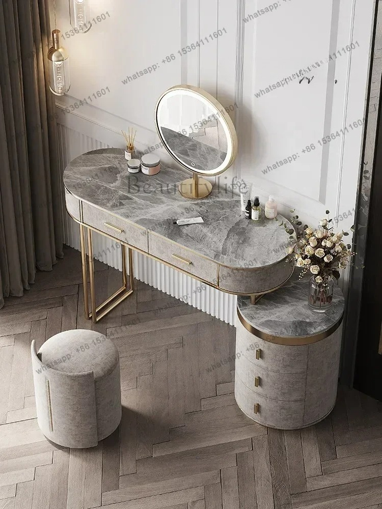 Bedroom Set European Furniture - Desk Vanity Setup 评论和价格
