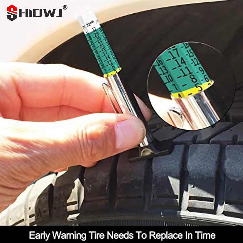 25mm Car Tyre Tire Tread Depth - Monitor Cleaning Kit 评论和价格