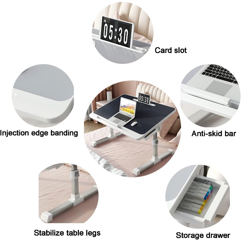 Laptop Bed Tray Table Adjustab - Desk Setup Maker 评论和价格
