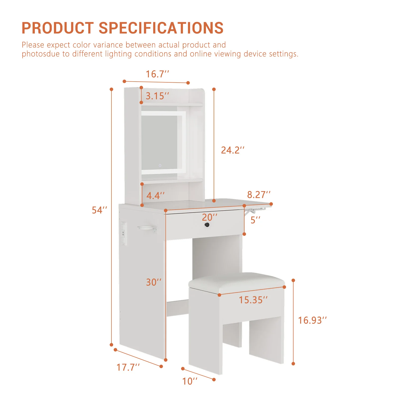 #Makeup Desk With Drawers Bedr - Desk Vanity Setup 评论和价格