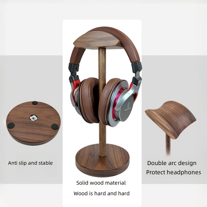 PGY Wooden Headphone Stand Erg - Desk Setup Headphone Stand 评论和价格