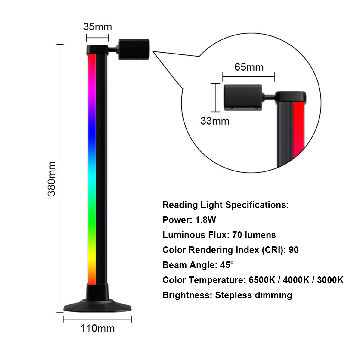 Smart Light Bar LED RGB Music  - Desk Setup Art 评论和价格