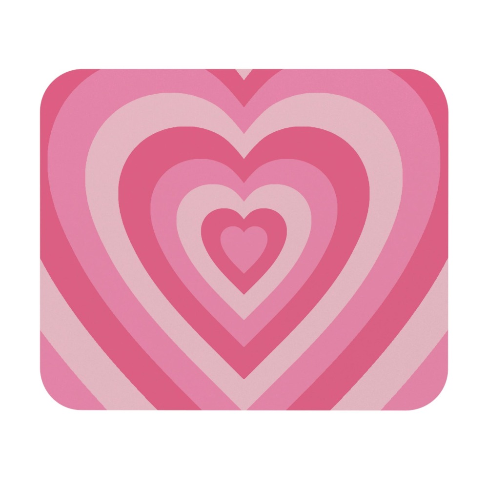 Retro Heart Mouse Pad | aesthe - Desk Setup Brown 评论和价格