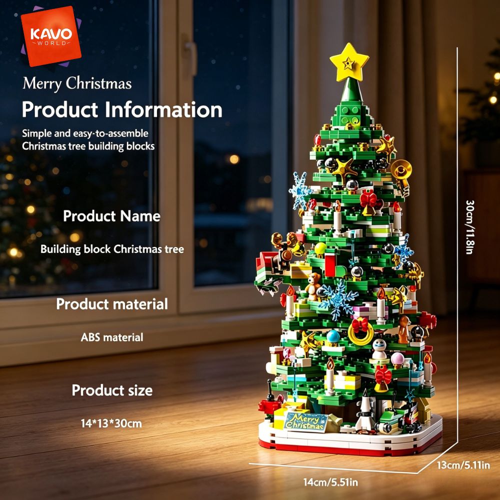 KAVOWORLD 1024pcs Christmas Tr - Desk Setup Gift Ideas 评论和价格