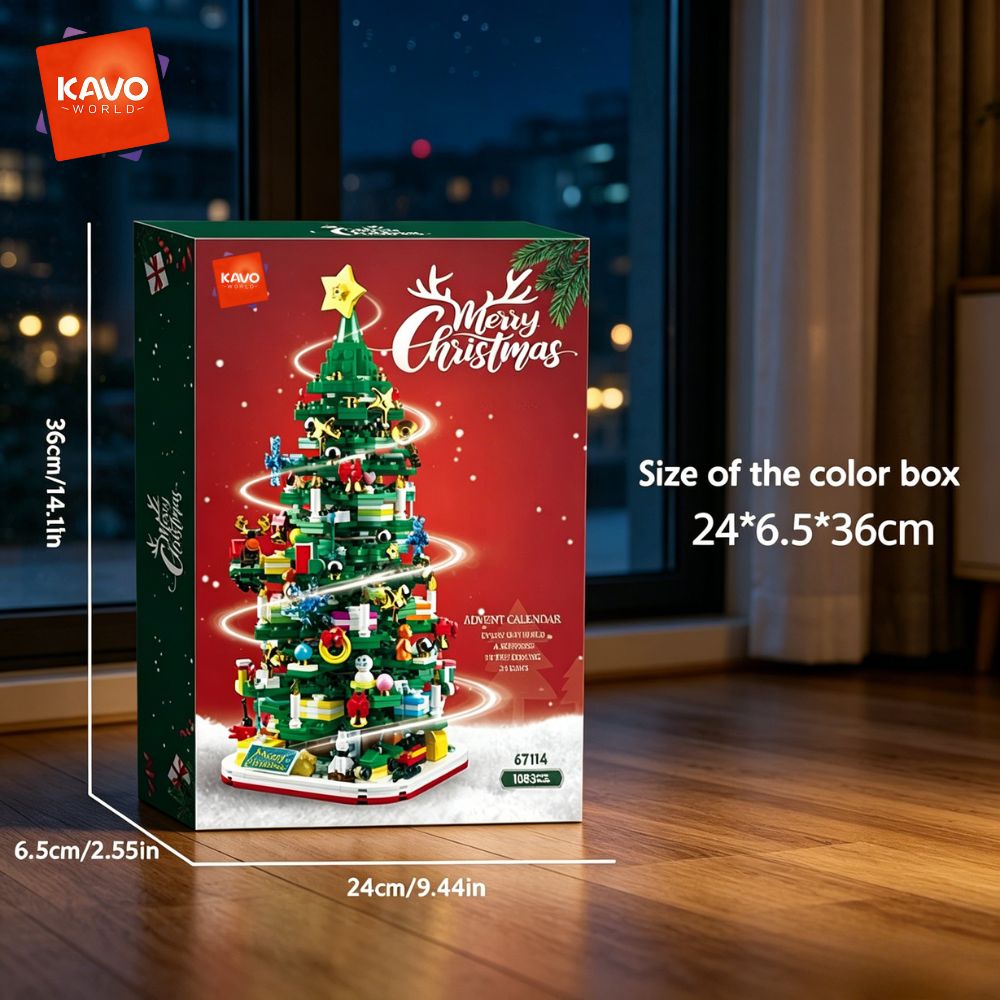 KAVOWORLD 1024pcs Christmas Tr - Desk Setup Gift Ideas 评论和价格